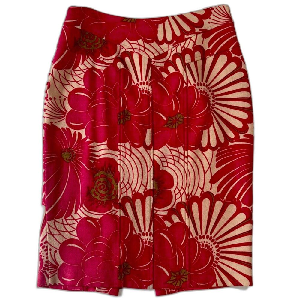 Tracy Reese Pencil Floral Print Skirt, Sz 6